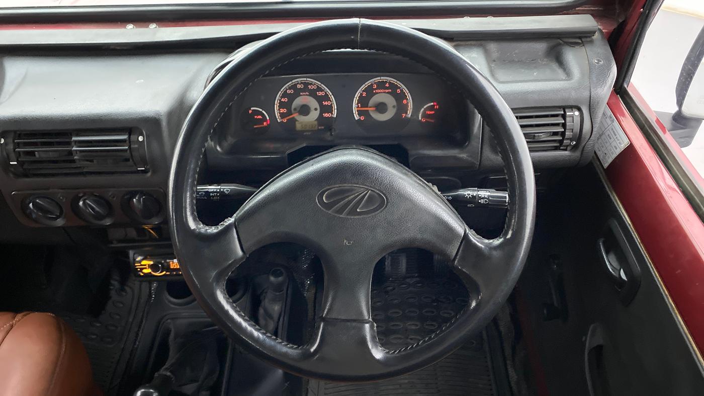 2013 Mahindra Thar CRDE 4X4 AC, Diesel, Manual, 50,132 km, Steering Wheel Close Up