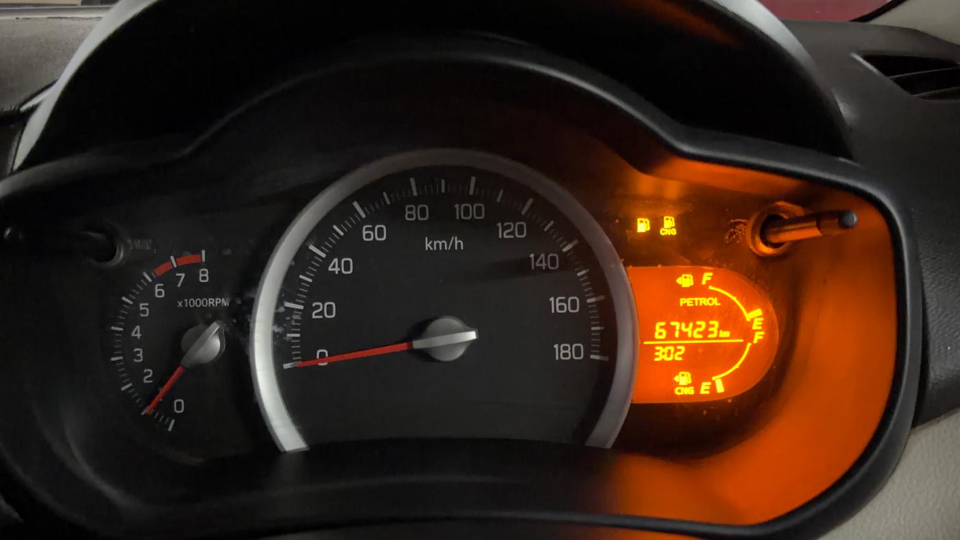 2019 Maruti Celerio VXI CNG, CNG, Manual, 67,362 km, Odometer Image