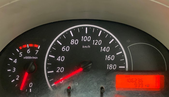 2013 Nissan Micra Active XV, Petrol, Manual, 1,06,235 km, Odometer Image