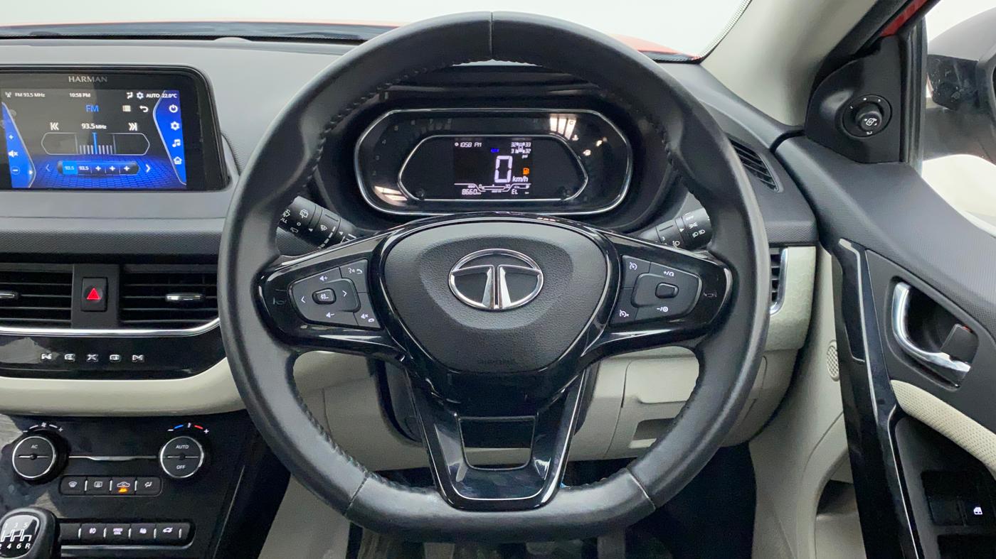 2022 Tata NEXON XZ PLUS (O) PETROL, Petrol, Manual, 8,660 km, Steering Wheel Close Up