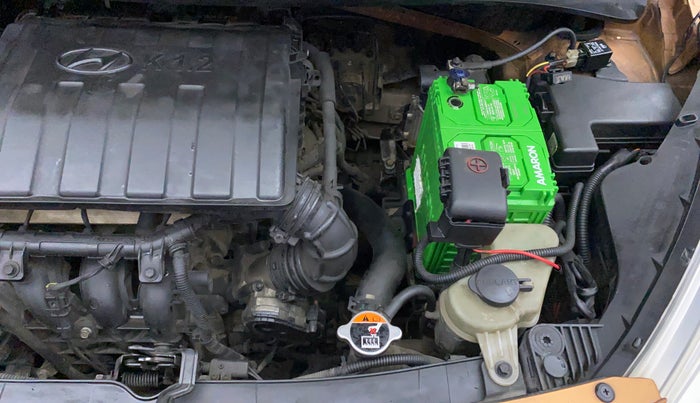 2014 Hyundai Grand i10 ASTA (O) 1.2 KAPPA VTVT, Petrol, Manual, 1,45,204 km, Engine View - Left