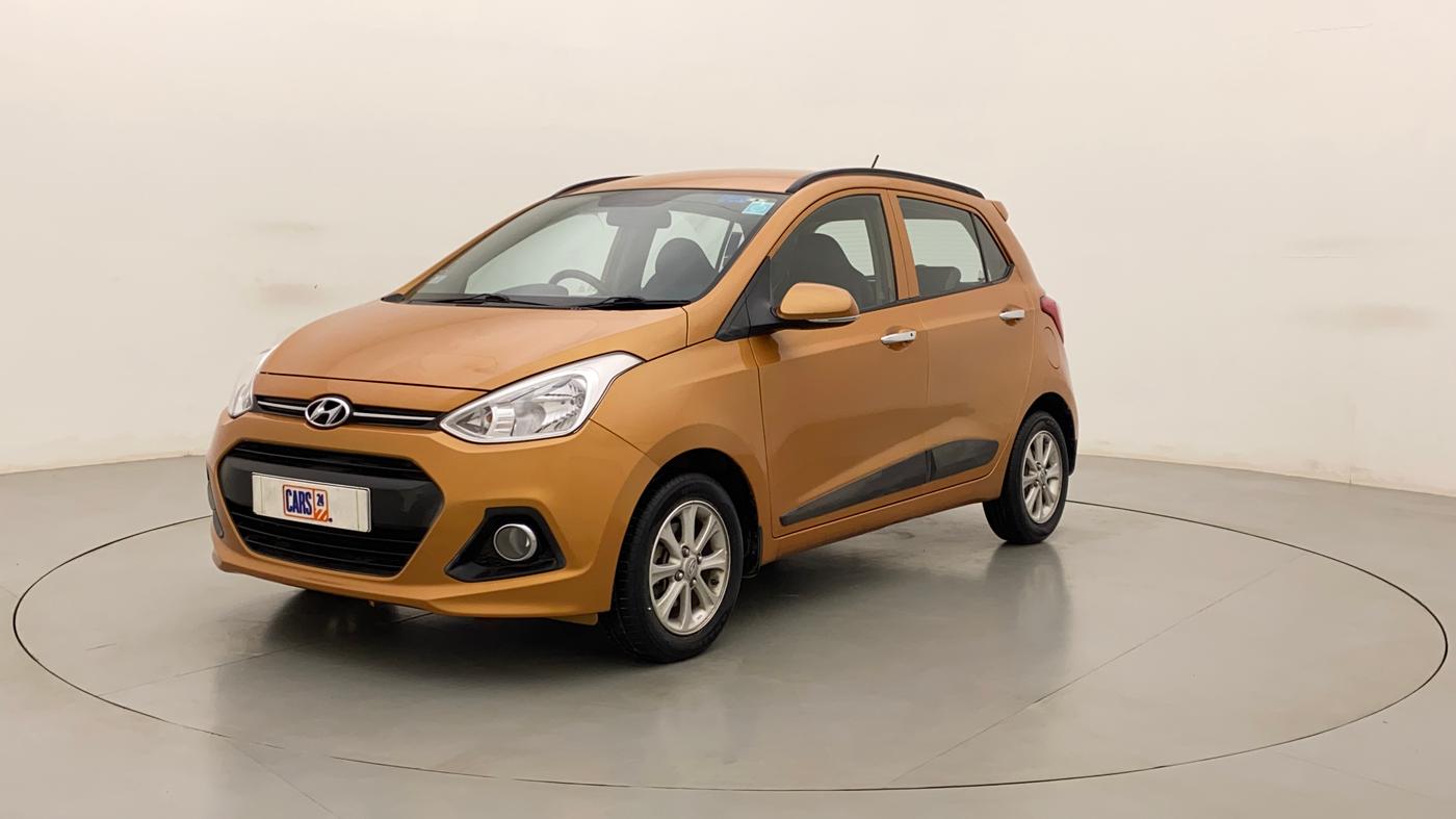 2014 Hyundai Grand i10 ASTA AT 1.2 KAPPA VTVT, Petrol, Automatic, 42,627 km, Left Front Diagonal
