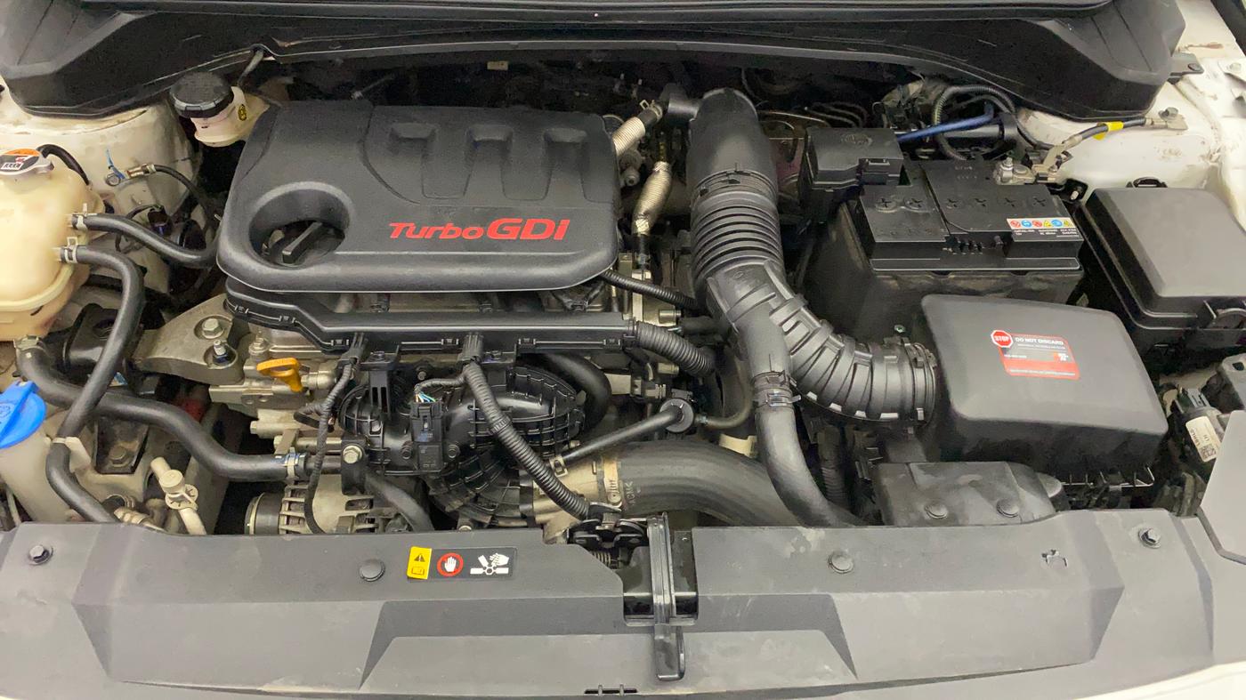 2021 Hyundai NEW I20 N LINE N8 1.0 TURBO GDI IMT DUAL TONE, Petrol, Manual, 33,856 km, Engine View