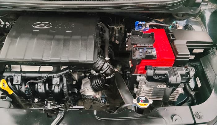 2023 Hyundai GRAND I10 NIOS SPORTZ AMT 1.2 KAPPA VTVT, Petrol, Automatic, 35,202 km, Engine View - Left