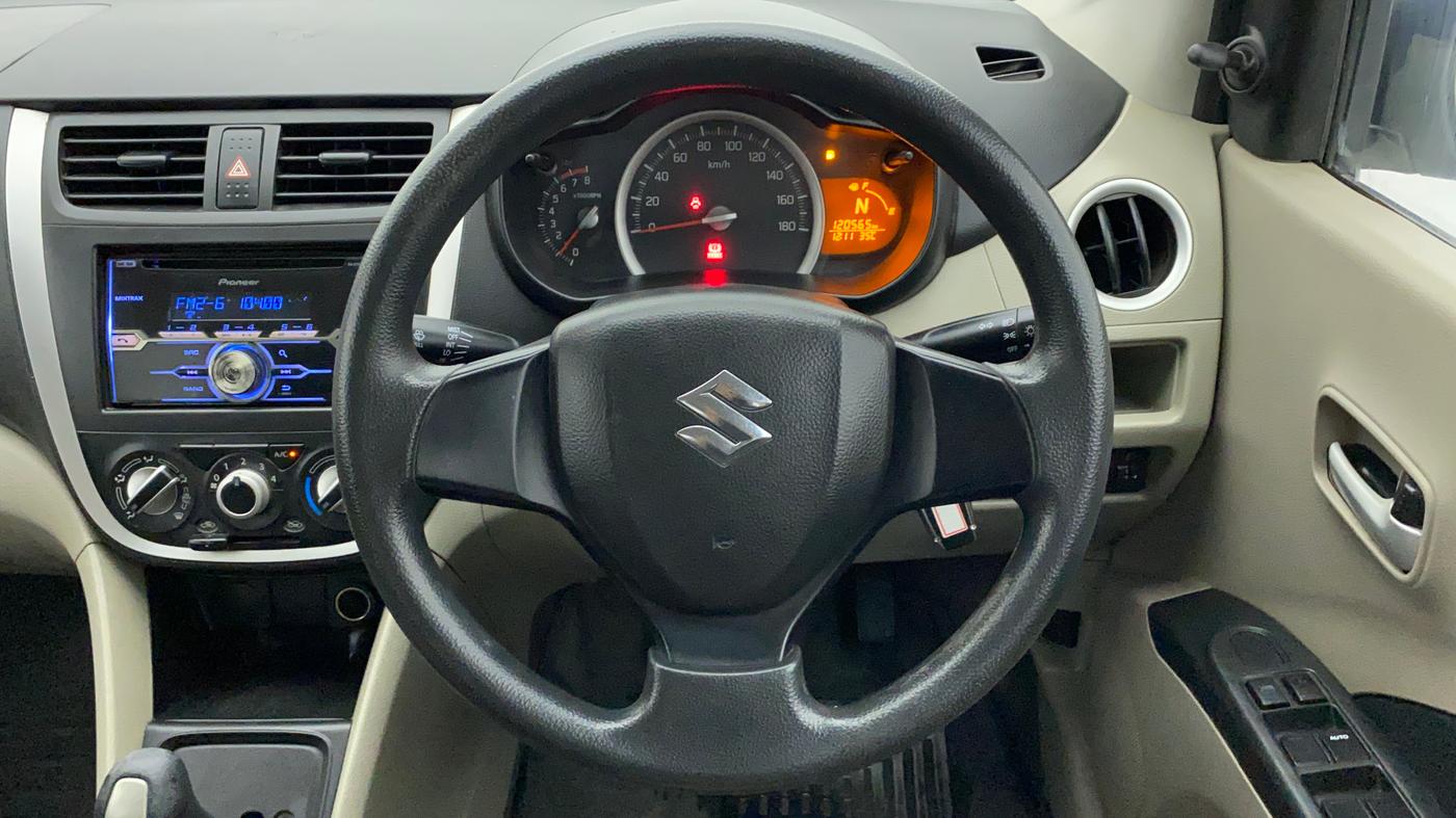2015 Maruti Celerio VXI AMT, Petrol, Automatic, 1,20,565 km, Steering Wheel Close Up