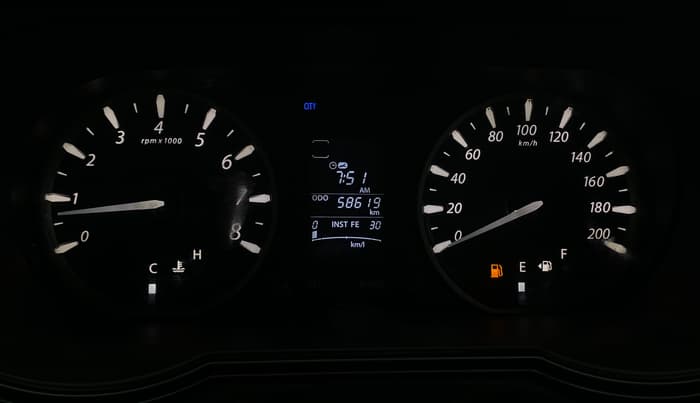 2017 Tata Zest XMS PETROL, Petrol, Manual, 58,615 km, Odometer Image