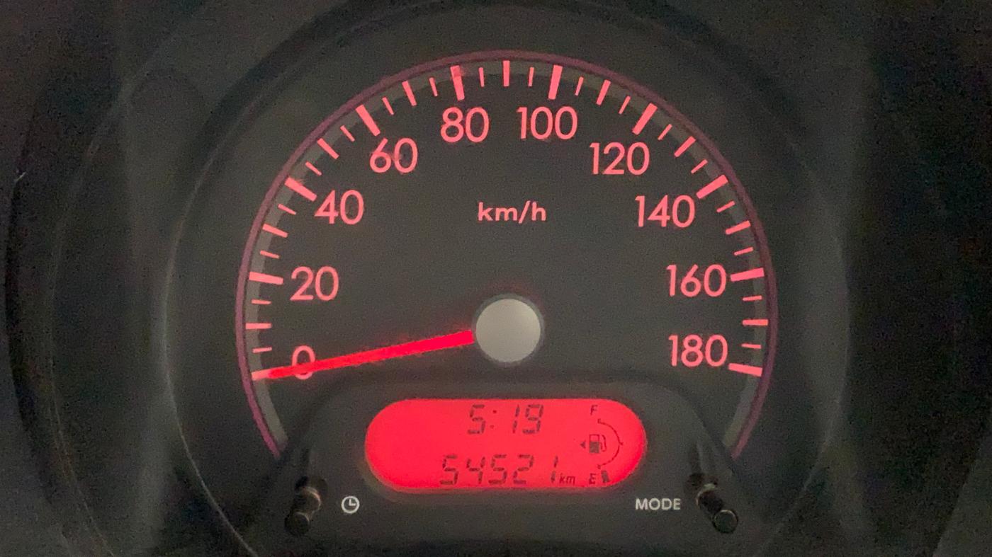 2012 Maruti A Star VXI, Petrol, Manual, 54,627 km, Odometer Image