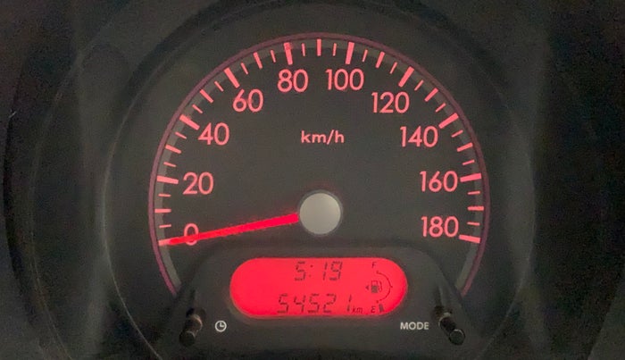 2012 Maruti A Star VXI, Petrol, Manual, 54,627 km, Odometer Image