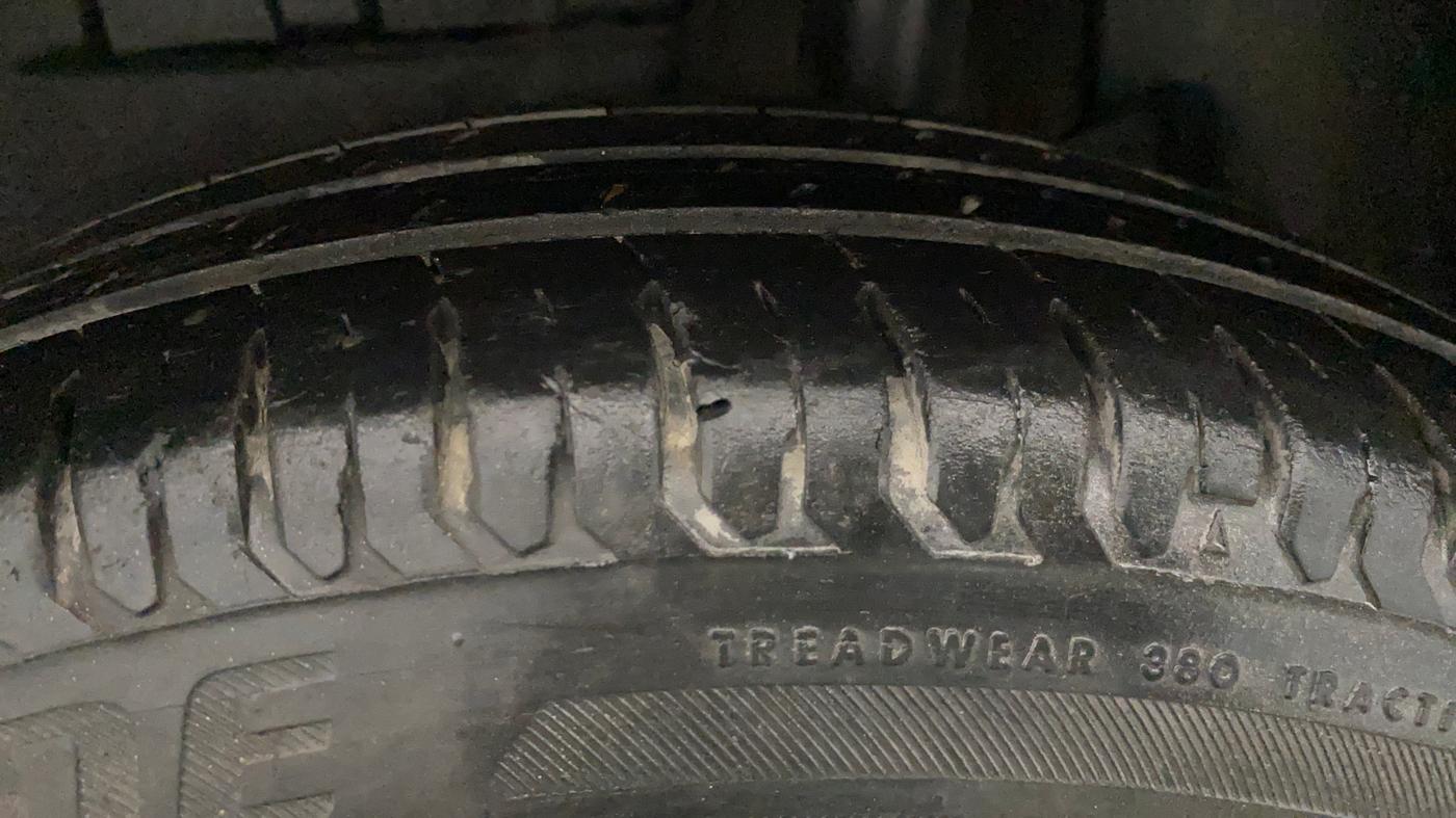 2021 Maruti Dzire VXI, Petrol, Manual, 50,718 km, Left Rear Tyre Tread