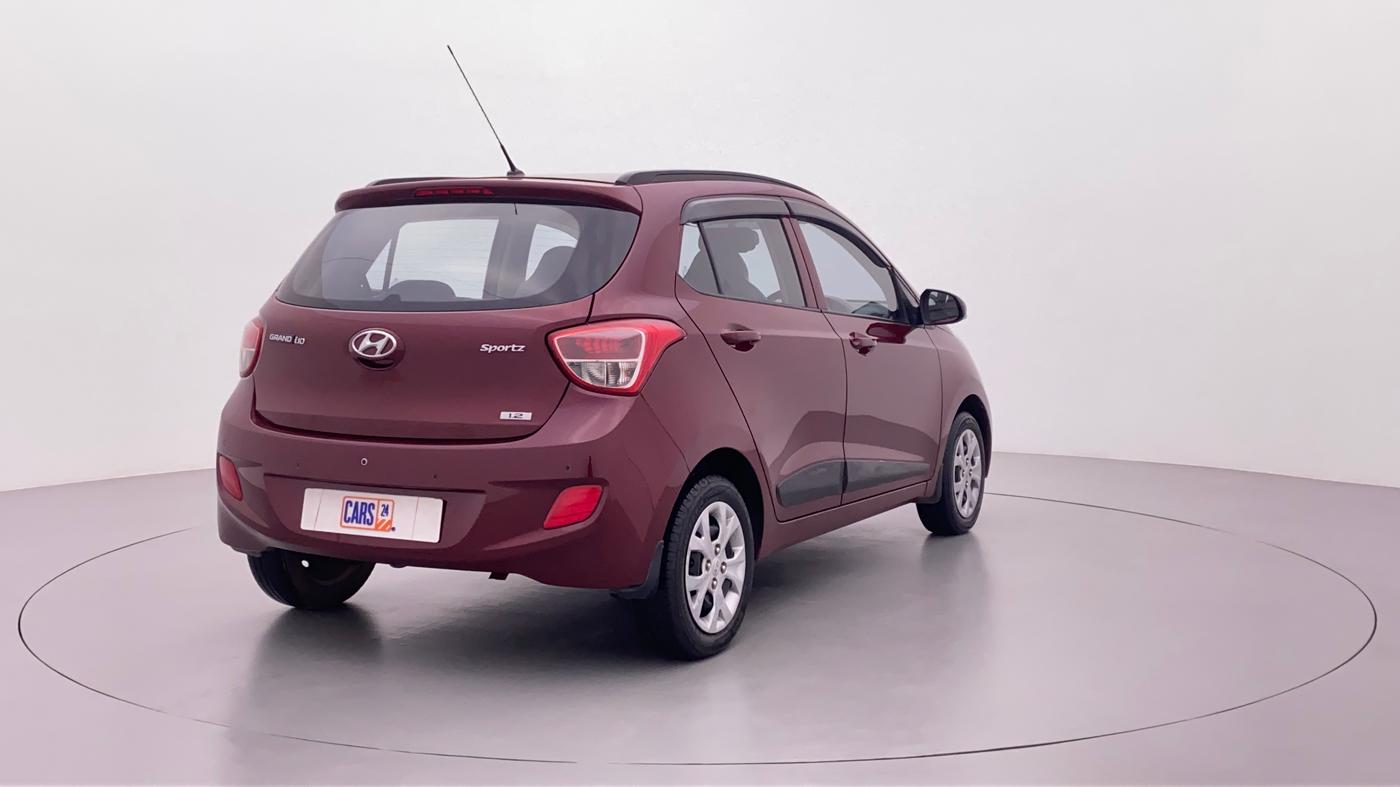 2016 Hyundai Grand i10 SPORTS 1.2 VTVT, Petrol, Manual, 35,203 km, Right Back Diagonal (45- Degree) View