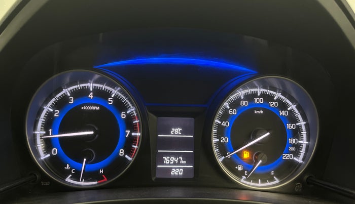2019 Maruti Baleno DELTA PETROL 1.2, Petrol, Manual, 76,896 km, Odometer Image