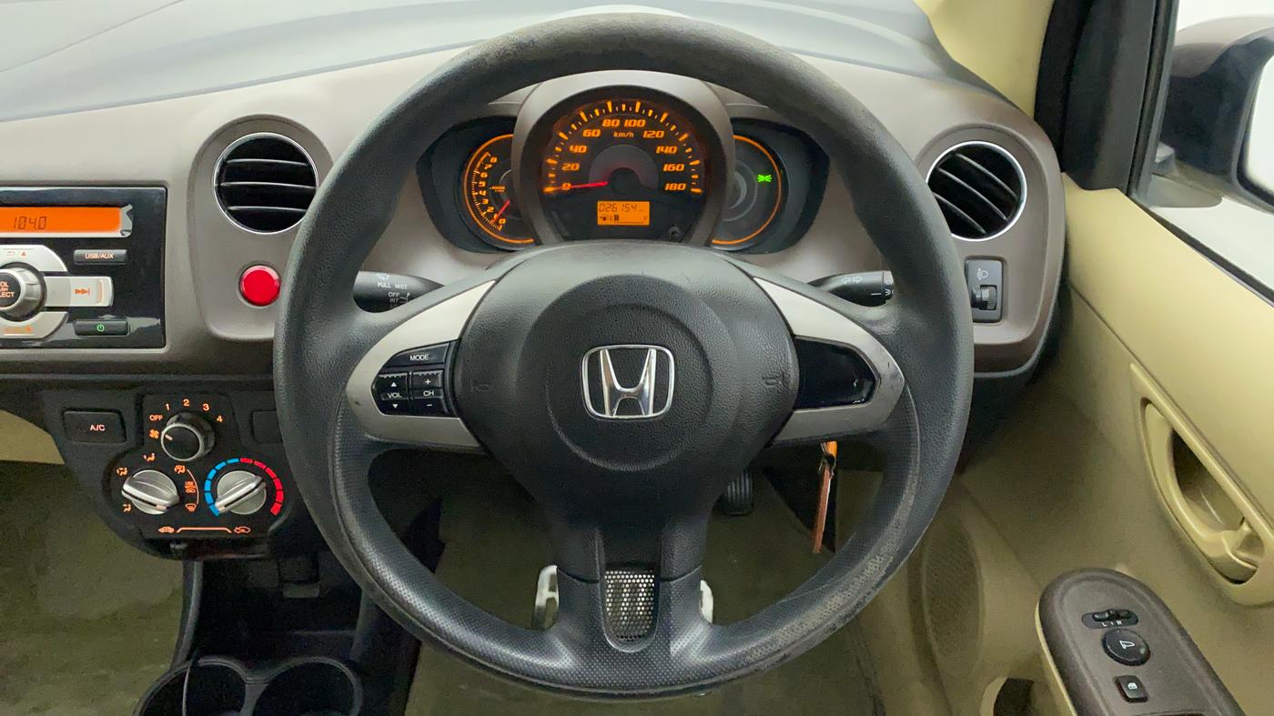 2013 Honda Amaze 1.2 SMT I VTEC, Petrol, Manual, 26,465 km, Steering Wheel Close Up