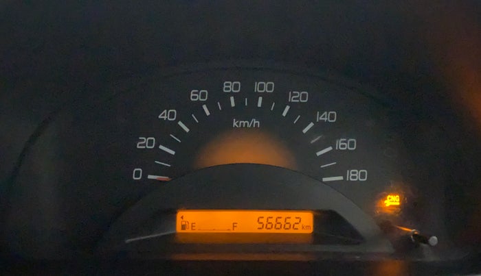 2014 Maruti Wagon R 1.0 LXI CNG, CNG, Manual, 56,662 km, Odometer Image