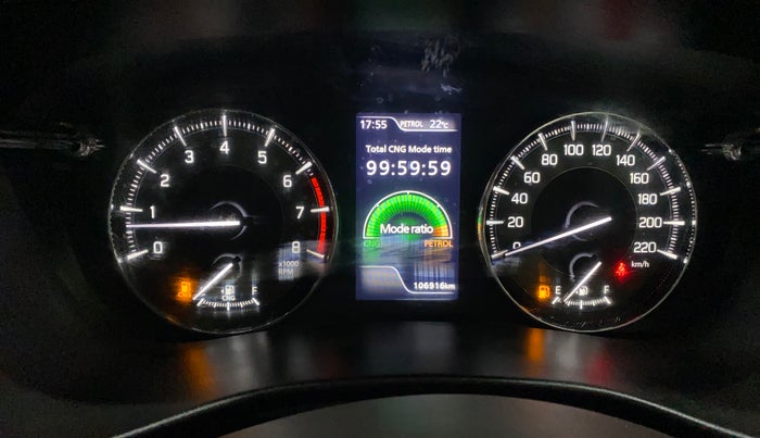 2023 Maruti Baleno  ZETA CNG 1.2L, CNG, Manual, 1,06,909 km, Odometer Image