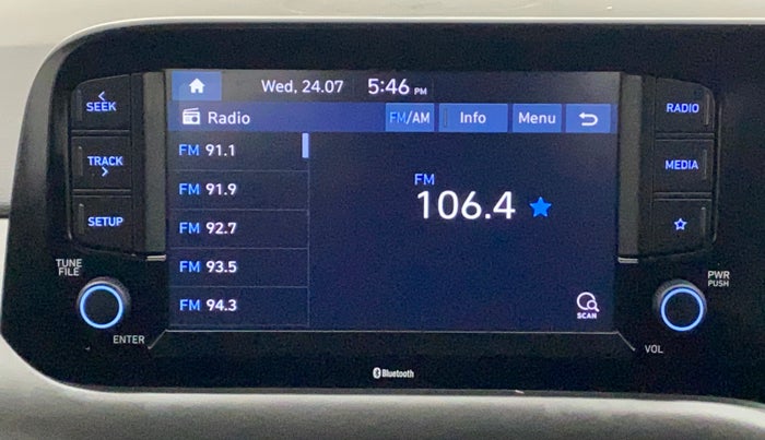 2022 Hyundai GRAND I10 NIOS SPORTZ 1.0 TURBO GDI, Petrol, Manual, 21,757 km, Infotainment System