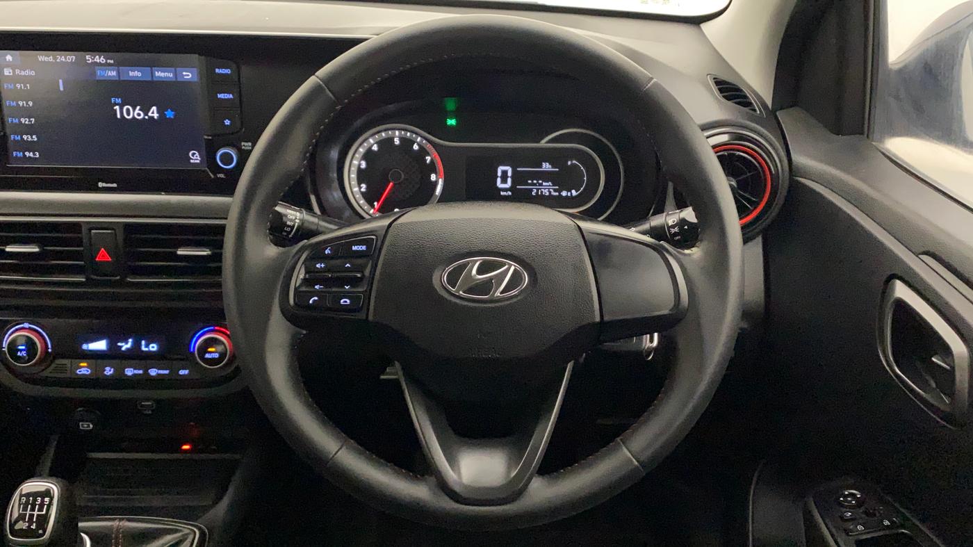 2022 Hyundai GRAND I10 NIOS SPORTZ 1.0 TURBO GDI, Petrol, Manual, 21,757 km, Steering Wheel Close Up