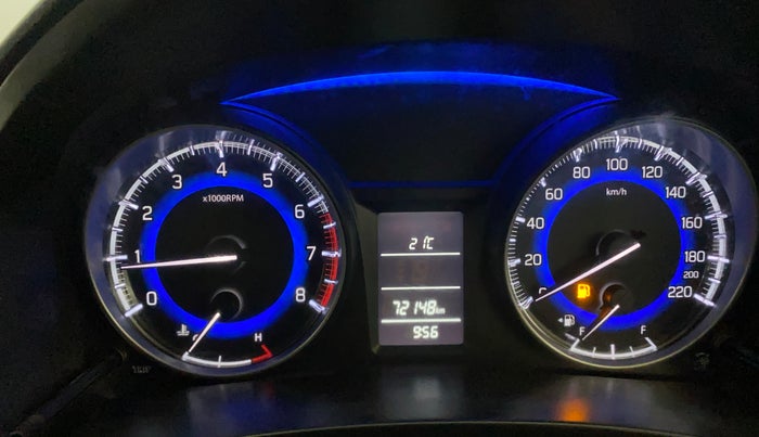 2016 Maruti Baleno DELTA PETROL 1.2, Petrol, Manual, 72,140 km, Odometer Image