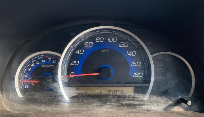 2017 Maruti Wagon R 1.0 VXI, Petrol, Manual, 75,826 km, Odometer Image