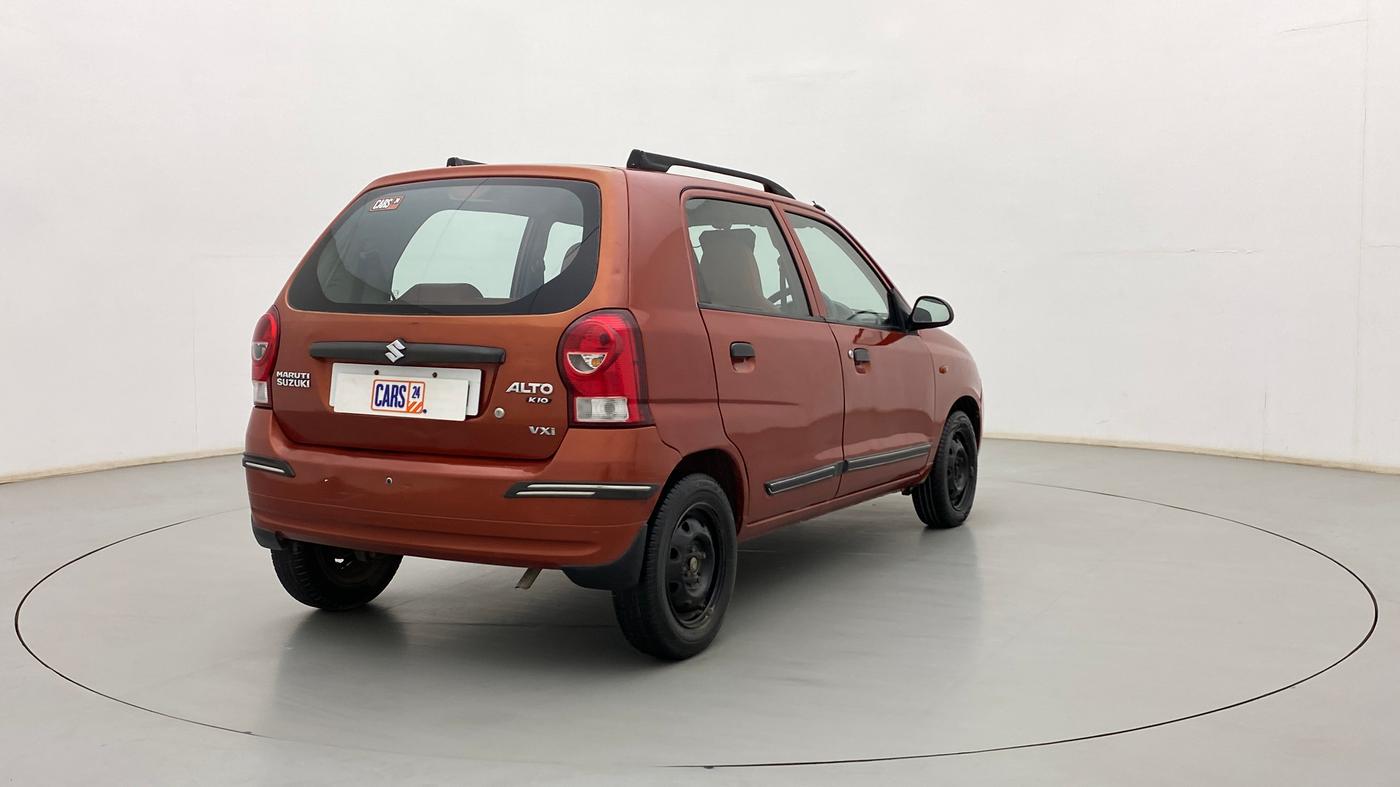 2011 Maruti Alto K10 VXI, CNG, Manual, 88,421 km, Right Back Diagonal