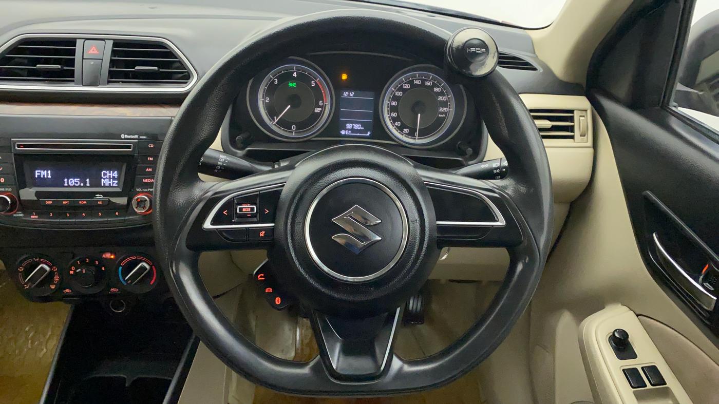 2017 Maruti Dzire VDI, Diesel, Manual, 98,780 km, Steering Wheel Close Up