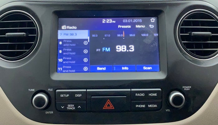 2018 Hyundai Xcent SX 1.2, Petrol, Manual, 33,099 km, Infotainment System