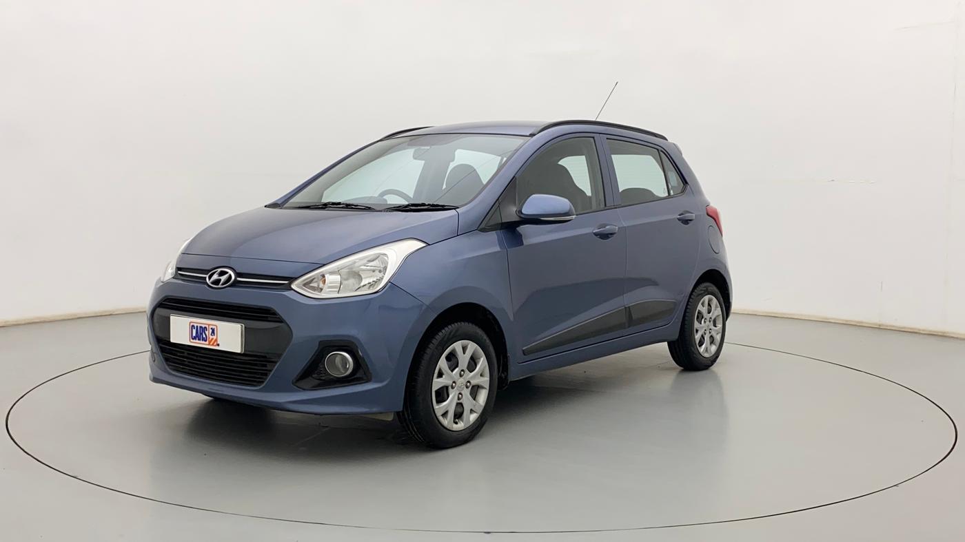 2015 Hyundai Grand i10 SPORTZ 1.2 KAPPA VTVT, Petrol, Manual, 78,389 km, Left Front Diagonal