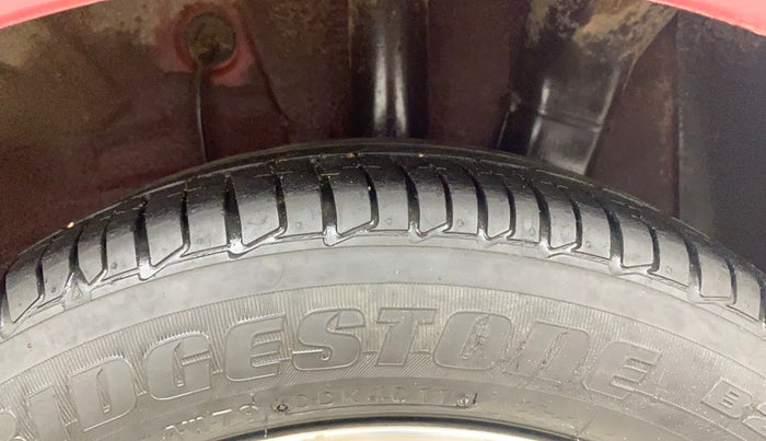 2014 Hyundai Xcent SX AT 1.2 (O), Petrol, Automatic, 52,499 km, Left Rear Tyre Tread