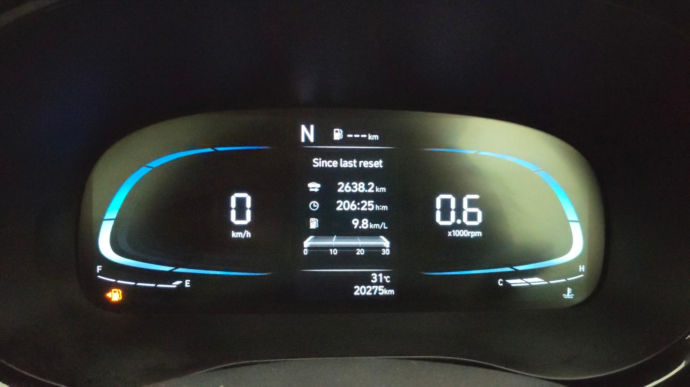 2023 Hyundai EXTER SX(O) CONNECT 1.2 AMT DUAL TONE, Petrol, Automatic, 20,275 km, Odometer Image