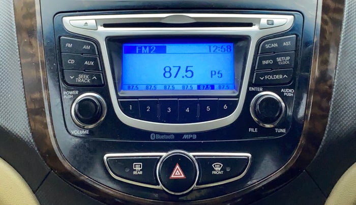 2013 Hyundai Verna FLUIDIC 1.6 SX VTVT OPT, Petrol, Manual, 49,389 km, Infotainment System