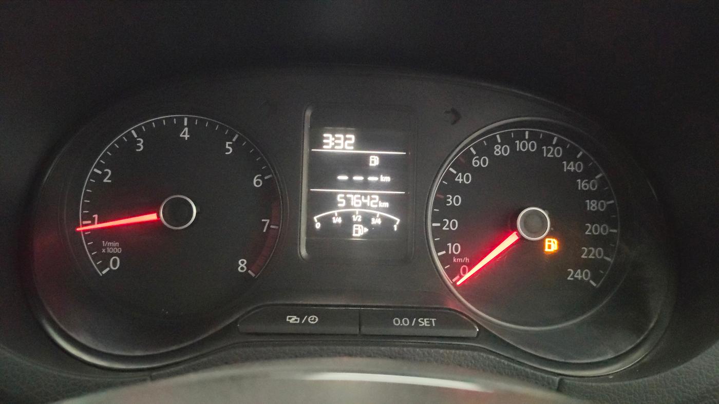 2016 Volkswagen Ameo HIGHLINE1.2L, Petrol, Manual, 57,607 km, Odometer Image