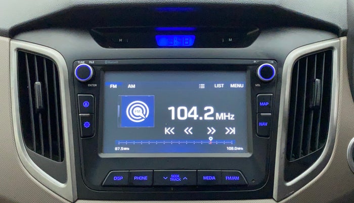 2016 Hyundai Creta SX PLUS 1.6 PETROL, CNG, Manual, 1,01,366 km, Infotainment System