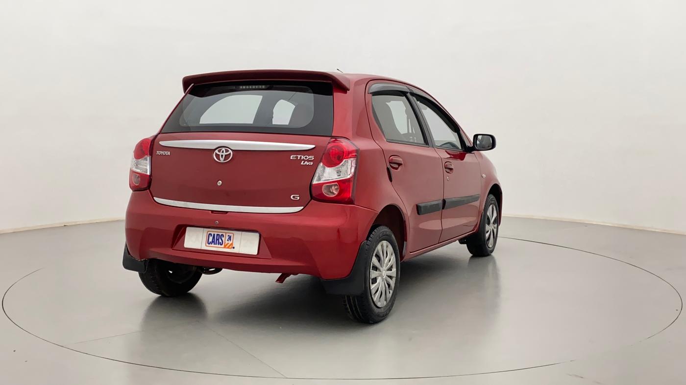 2011 Toyota Etios Liva G, Petrol, Manual, 33,651 km, Right Back Diagonal