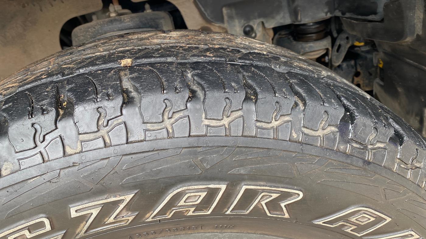2021 Mahindra Thar LX PETROL HT 4WD AT, Petrol, Automatic, 42,277 km, Right Front Tyre Tread