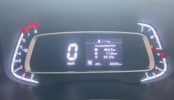 2021 KIA SONET HTX 1.0 IMT, Petrol, Manual, 31,988 km, Odometer Image