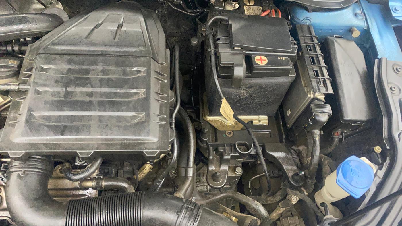2022 Skoda SLAVIA STYLE 1.0L TSI AT, Petrol, Automatic, 17,626 km, Engine View - Left