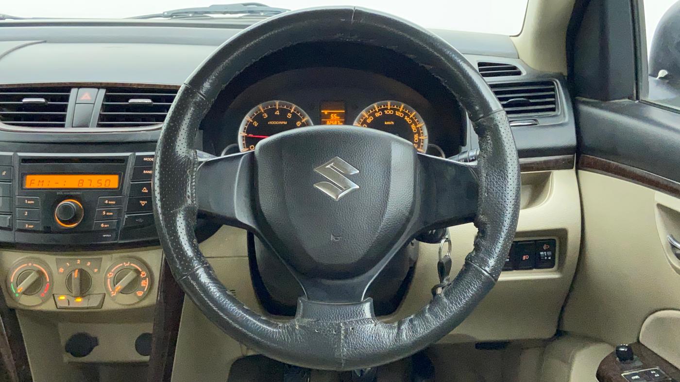 2013 Maruti Swift Dzire VXI, Petrol, Manual, 32,587 km, Steering Wheel Close Up