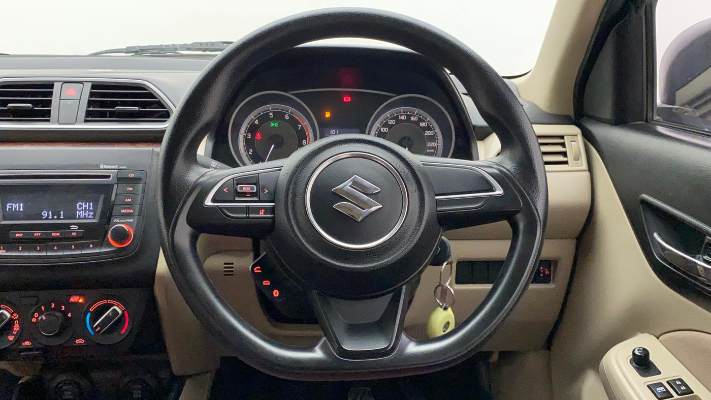 2018 Maruti Dzire VXI, Petrol, Manual, 38,445 km, Steering Wheel Close Up