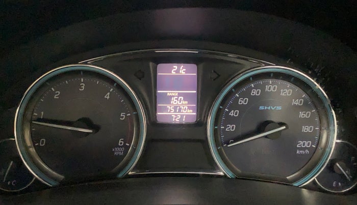 2015 Maruti Ciaz VDI +, Diesel, Manual, 75,134 km, Odometer Image