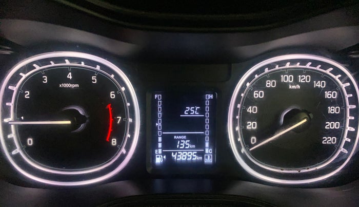 2021 Maruti Vitara Brezza ZXI, Petrol, Manual, 43,887 km, Odometer Image