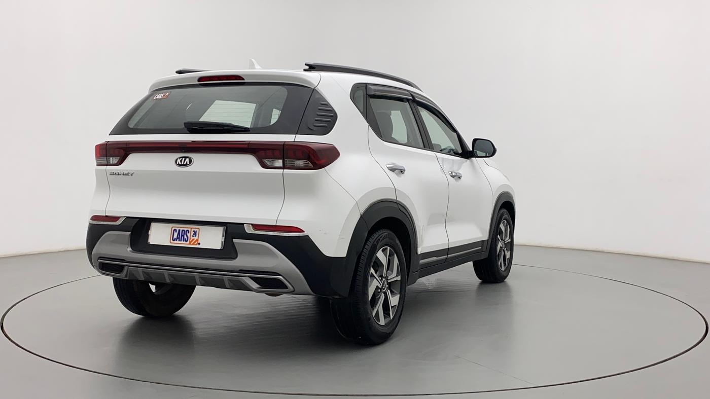 2021 KIA SONET HTX PLUS 1.5, Diesel, Manual, 28,073 km, Right Back Diagonal