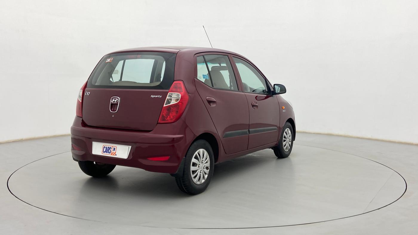 2014 Hyundai i10 SPORTZ 1.1, Petrol, Manual, 39,568 km, Right Back Diagonal