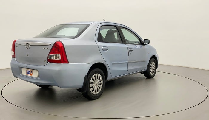 2012 Toyota Etios G, Petrol, Manual, 60,372 km, Right Back Diagonal