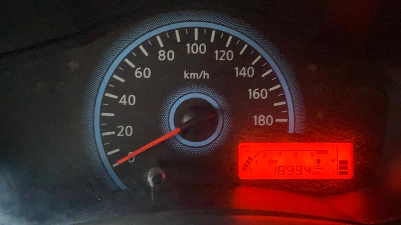 2018 Datsun Redi Go A, Petrol, Manual, 19,007 km, Odometer Image