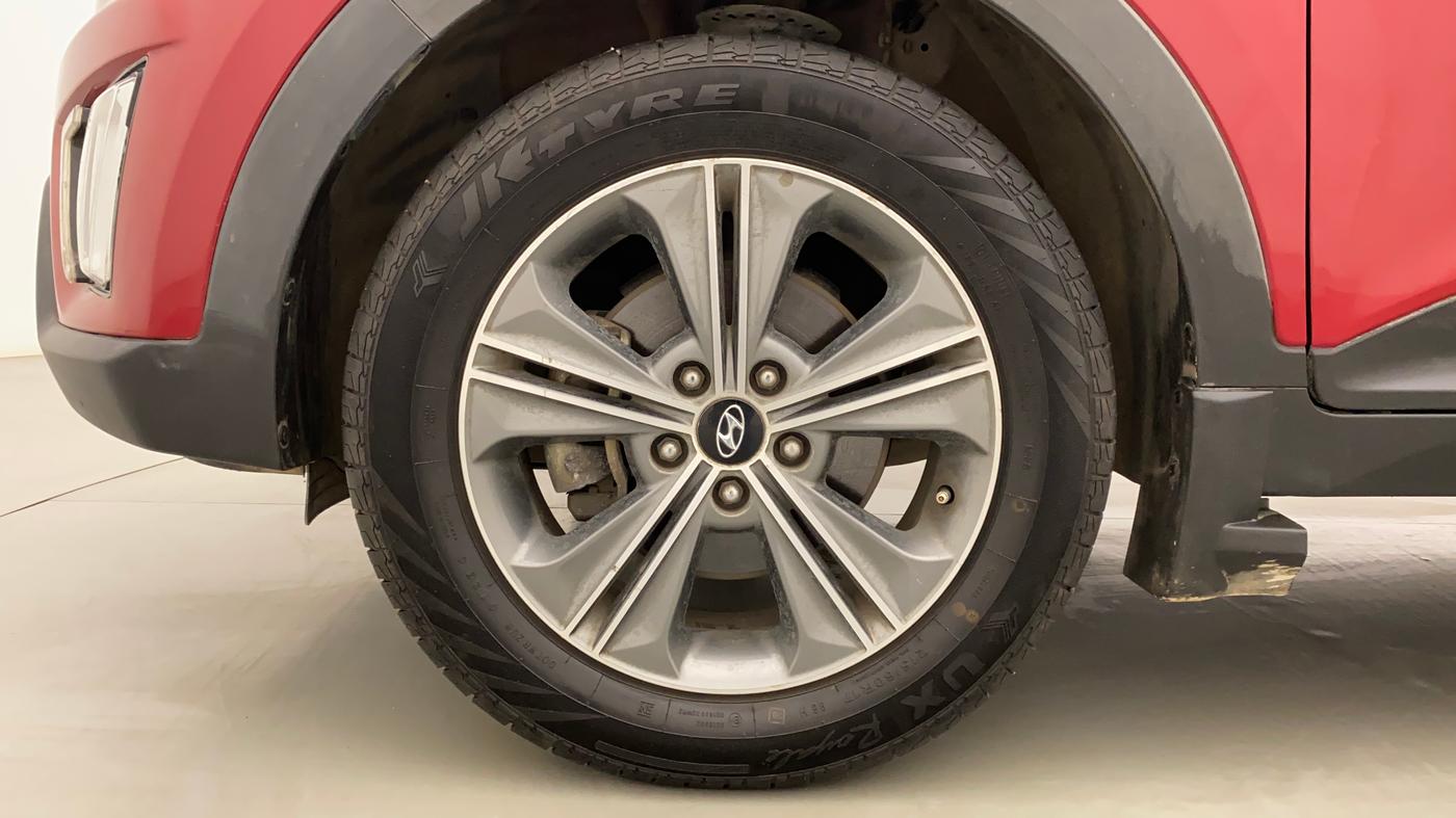 2017 Hyundai Creta SX PLUS 1.6 PETROL DUAL TONE, Petrol, Manual, 54,639 km, Left Front Wheel