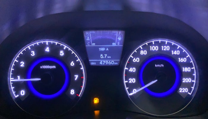 2015 Hyundai Verna FLUIDIC 4S 1.6 VTVT S(O), Petrol, Manual, 47,960 km, Odometer Image