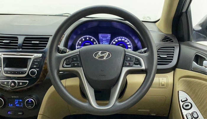 2015 Hyundai Verna FLUIDIC 4S 1.6 VTVT S(O), Petrol, Manual, 47,960 km, Steering Wheel Close Up