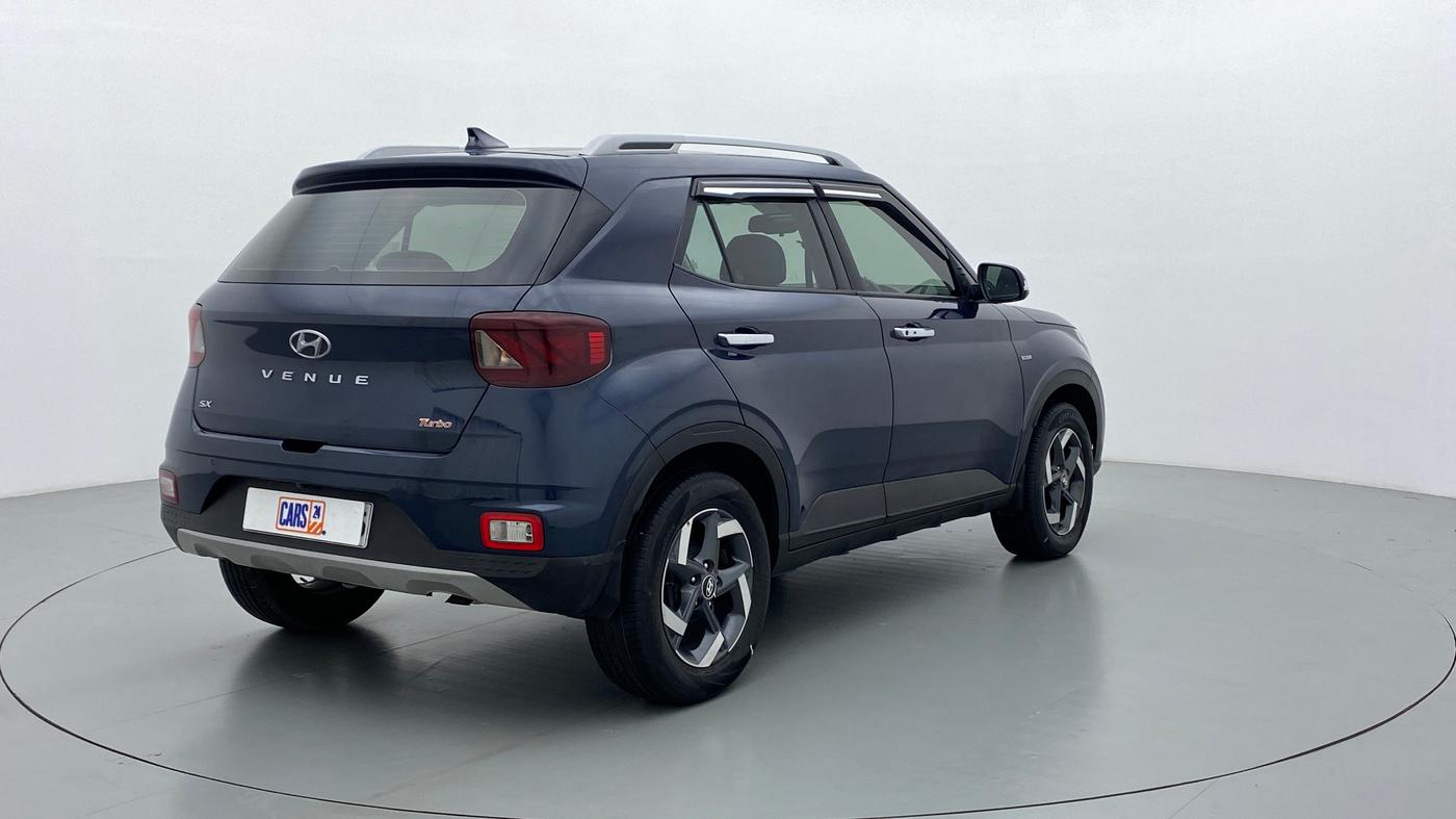 2019 Hyundai VENUE 1.0 TURBO GDI SX+ AT, Petrol, Automatic, 17,859 km, Right Back Diagonal