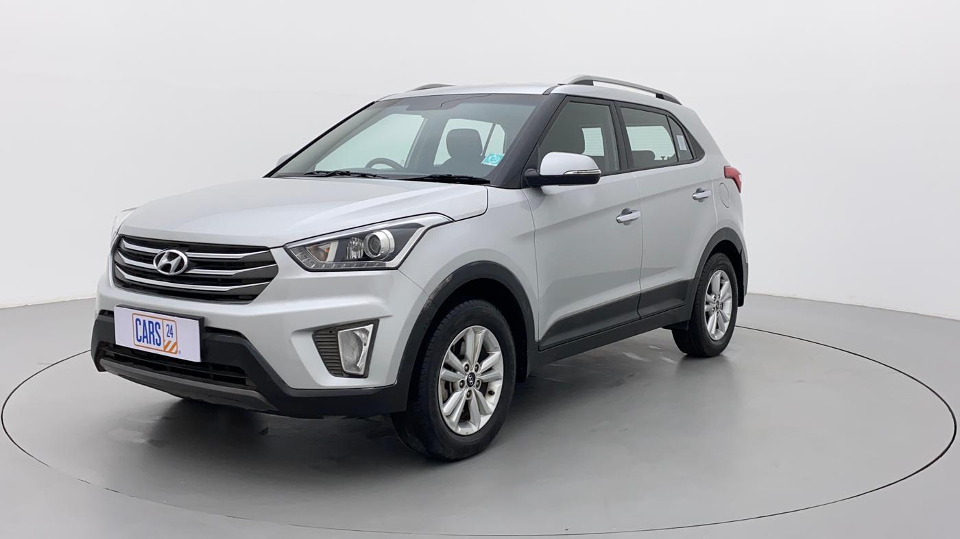 2016 Hyundai Creta SX PLUS 1.6 PETROL, CNG, Manual, 37,051 km, Left Front Diagonal