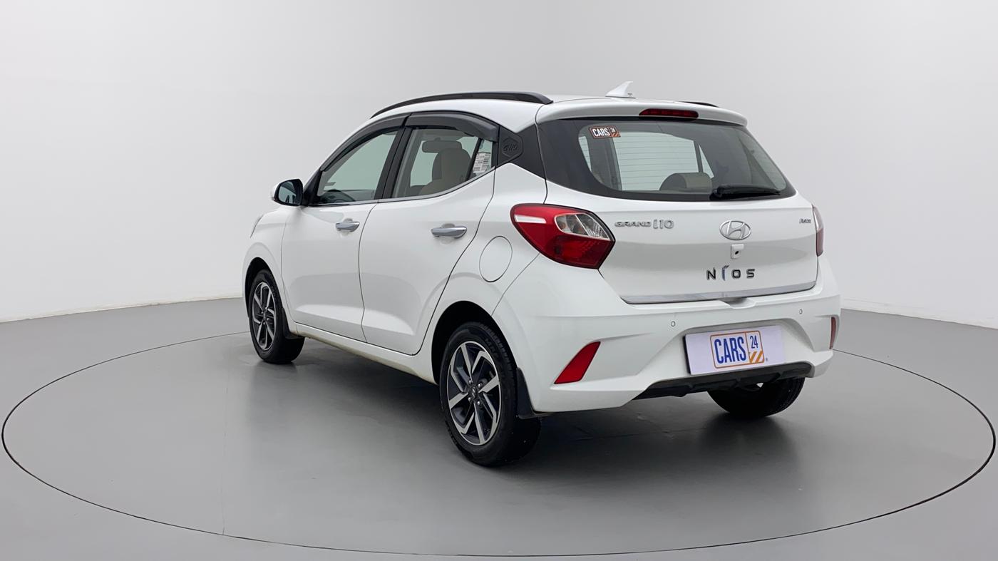 2021 Hyundai GRAND I10 NIOS ASTA AMT 1.2 KAPPA VTVT, Petrol, Automatic, 12,462 km, Left Back Diagonal