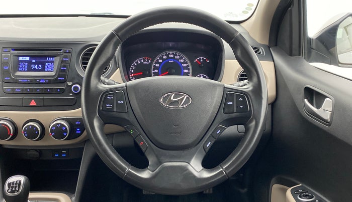 2016 Hyundai Grand i10 ASTA 1.2 (O) VTVT, Petrol, Manual, 27,659 km, Steering Wheel Close Up